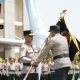 Serah Terima Pataka Maneka Tunggal Dharma Jadi Simbol Pergantian Kapolda Jateng dari Irjen Pol Ribut Hari Wibowo kepada Irjen Pol Roy Hardi Siahaan