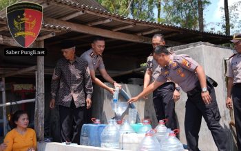 Polresta Klaten Salurkan 30 Ribu Liter Air Bersih untuk Warga Terdampak Kekeringan di Kemalang